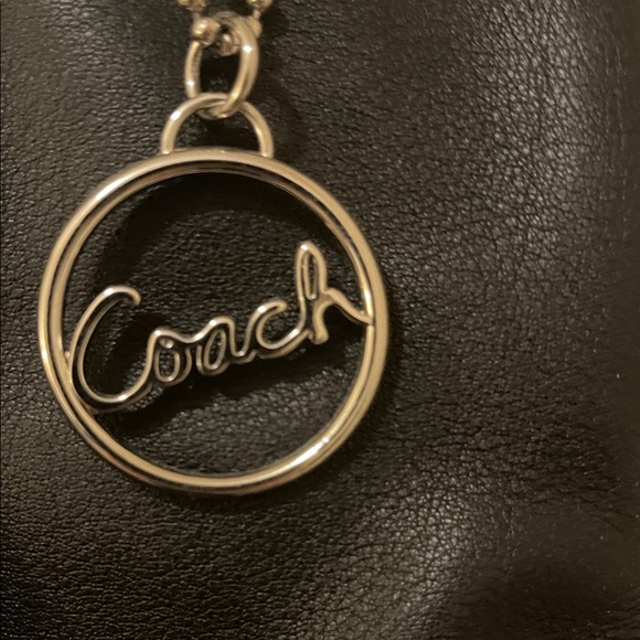 Coach Black Leather Shoulder Bag with Coach charm - Picture 3 of 12